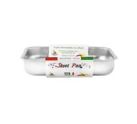 steel pan 14252 Teglia, Stainless Steel, Argento