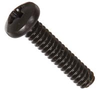 Steel pan Head Machine Screw, Black Oxide Finish, meets Asme b18.6.3, # 1 Phillips Drive, # 4 - 40 thread size, 1/5,1 cm lunghezza, filettato, Import (confezione da 100)
