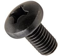 Steel pan Head Machine Screw, Black Oxide Finish, meets Asme b18.6.3, 1 Phillips Drive, 4 - 40 thread size, 1/4 di lunghezza, completamente filettato, Import (confezione da 100) di piccole parti