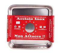 Steel Pan Teglia alta Inox antiaderente (36x36cm) PATENTED Cromo 11165