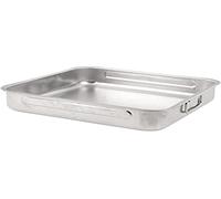 TEGLIA LASAGNERA QUADRATA CM 36X36 IN ACCIAIO INOX ANTIGRAFFIO ANTIADERENTE