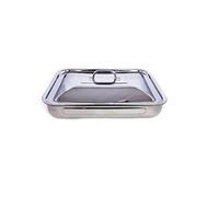 STEEL PAN TEGLIA Quadra 36x36 con Coperchio