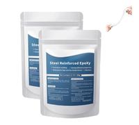 Steel Reinforced Epoxy Putty, High-Strength Multi-Purpose Repair Clay, Strong Clay Iron Adhesive for Bonding Plastic Metal Ceramic Wood Tile Glass (2pcs)