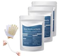 Steel Reinforced Epoxy Putty, Waterproof Heat-Resistant Epoxy Putty Repair Kit, Fast Repair AB Two-Part Epoxies Clay Filler for Bonding Metal, Plastic, Wood, Tiles, Ceramics (3pcs)