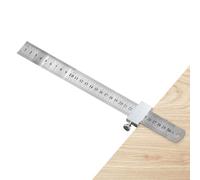Steel Ruler Positioning Block - Anti-Slip Adjustable Heavy Duty Scribe Locator - Measuring & Layout Tools | Steel Ruler Locator Fixing Block - For DIY Woodworking Measuring Fencing Scribing