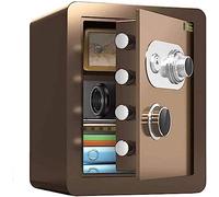 Steel - Solid Steel,Small Electronic Depository Safe Fireproof Waterproof Safes Box Home Office Use for Deposit Money Jewelry Cash