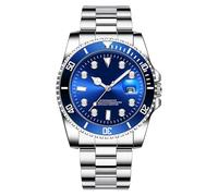 Steel Strap Business Analog Watch - Gift Luxury Men Wristwatch | 42mm Waterproof Timepiece with Easy-to-Read Dials | Accessory, Husnband, Father, Bestman