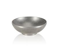 Steel & Style Heritage - 10 ciotole a doppia parete, 0,6 l, diametro 18 cm, altezza 6 cm, acciaio al nichel cromato