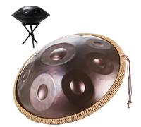 Steel Tamburo A Lingua Handpan Drum D Minor 9/10/12 Note Tamburo In Acciaio 22 Pollici Handpan Percussione 432HZ/440HZ Hand Pan Harmonic Per Principianti Regalo Per Bambini(Purple,9 Notes (432Hz))