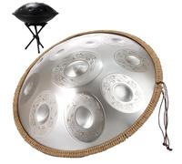 Steel Tamburo A Lingua Handpan Drum D Minor 9/10/12 Note Tamburo In Acciaio 22 Pollici Handpan Percussione 432HZ/440HZ Hand Pan Harmonic Per Principianti Regalo Per Bambini(Sun,12 Notes (440Hz))