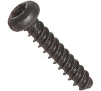 Steel thread Rolling Screw for Plastic, Black Oxide Finish, pan Head, Star Drive, # 4 - 20 thread size, 5/20,3 cm lunghezza (confezione da 100)