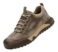 Steel Toe cap Shoes for Men Anti Scalding Smashing Wrok Safety Boots And Puncture Protective Male Footwear(Khaki,43)