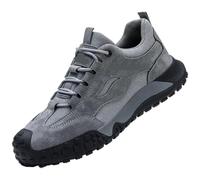 Steel Toe cap Shoes for Men Anti Scalding Smashing Wrok Safety Boots And Puncture Protective Male Footwear(Gray,44)