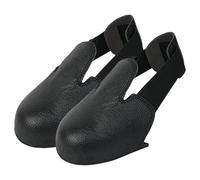Steel Toe Covers Shoes, Anti Smash Protective Caps, Elastic Strap Foot Supports, Durable Safety Guards, 1 Pair, Silver, for Work, Walking, Slippers, Socks, Family Protection,