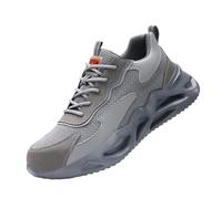 Steel Toe Shoes for Men Anti Smashing Puncture Proof Lightweight Breathable Safety Shoes for Warehouse & Construction (Four Seasons Soft Bottom,44)