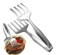 Steel Tongs, Cooking Tools, 10.63x3.94x3.07 Inches, Kitchen Serving Utensils, Heat Resistant Grip Design, Heavy Duty Non Slip Handle for Home, Kitchen, Barbecue, Buffet, Restaurant, Backyard, Party
