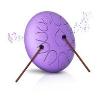 Steel Tongue Drum, 12 Pollici 13 Note C Key Handpan Strumento Musicale Impostata, Portatile Tamburo del Handpan in Acciaio, Strumento a Percussione per Meditazione, Yoga, Guarigione del Suono, Viola