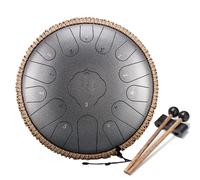 Steel Tongue Drum, 13 Pollici 15 Note Tamburo Handpan Strumento a Percussione Tamburo, chiave in do Accordato Tamburi in Acciaio, Portatile Tamburo del Handpan in Acciaio,D