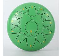 Steel Tongue Drum C Major, 10 pollici 13 note Kids Tongue Drum Handpan Drum, kit di strumenti a percussione con bacchette for batteria, adesivi for appunti, plettri, staffa for mazze e borsa da concer
