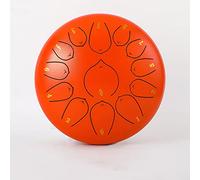 Steel Tongue Drum C Major, 10 pollici 13 note Kids Tongue Drum Handpan Drum, kit di strumenti a percussione con bacchette for batteria, adesivi for appunti, plettri, staffa for mazze e borsa da concer