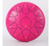 Steel Tongue Drum C Major, 10 pollici 13 note Kids Tongue Drum Handpan Drum, kit di strumenti a percussione con bacchette for batteria, adesivi for appunti, plettri, staffa for mazze e borsa da concer