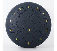 Steel Tongue Drum C Major, 10 pollici 13 note Kids Tongue Drum Handpan Drum, kit di strumenti a percussione con bacchette for batteria, adesivi for appunti, plettri, staffa for mazze e borsa da concer