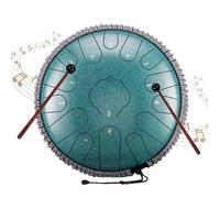 Steel Tongue Drum, chiave in do Handpan Tongue Drum da 13", Strumento a Percussione a 15 Toni con Borsa da Viaggio e Bacchette per Yoga, Meditazione e Terapia del Suono,I