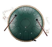 Steel Tongue Drum, chiave in do Handpan Tongue Drum da 13", Strumento a Percussione a 15 Toni con Borsa da Viaggio e Bacchette per Yoga, Meditazione e Terapia del Suono,E