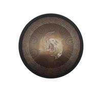 steel tongue drum, Scritture colorate con linguetta in acciaio e disco a mano,for Meditation Yoga(Coffee color)