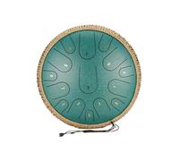 steel tongue drum, Strumento a percussione professionale con tamburo etereo in acciaio con chiave C da 14 pollici e 15 toni,for Meditation Yoga(Add Pier Extension red)