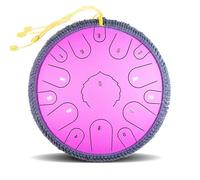 Steel Tongue Drum, Tamburo Della Pioggia A Mano Da 14 Pollici E 15 Note, Grande Strumento A Percussione Handpan In Metallo Per Adulti E Bambini, Include Libro Musicale(A)