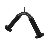 Steel Tricep Handles - Row Bar with Rubber Grip, Exercise Attachment Tool for Conditioning, Workout Equipment Set with Support, Fitness Supply Style, Bar for Back, Seated, Weight Training