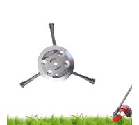 Steel Wire Grass Trimmer Head,String Trimmer Replacement Head Compatible with Most Lawn Mower,6Inch Steel Weed Eater Trimmer Head,Tool-Free Installation (1PCS -3 Blades)