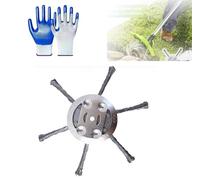 Steel Wire Grass Trimmer Head, Universal Steel Wire Trimmer Head, String Trimmer Replacement Head, Wire Trimming Head for Weedeater, Indestructible Trimmer for Lawn Mower Tray (6 Heads*1pc)
