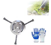 Steel Wire Grass Trimmer Head, Universal Steel Wire Trimmer Head, String Trimmer Replacement Head, Wire Trimming Head for Weedeater, Indestructible Trimmer for Lawn Mower Tray (3 Heads*1pc)