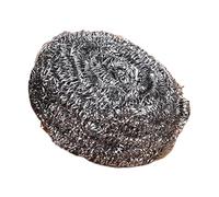 Steel Wool Scrubber - Stainless Steel Scourers Scrubber Pad | Dish Cleaning Scrubber | Non-Scratch | Multipurpose Home Cleaning Supplies For Dishwashing Oven Grill Cookware | Easy Scouring For Tough