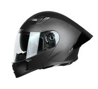 Steelbird SBA-20 7Wings Flip-Up Casco + Nero Spoiler + Interno Fumo Sun