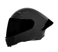 Steelbird SBA-20 7Wings Flip-Up Casco + Nero Spoiler + Interno Fumo Sun