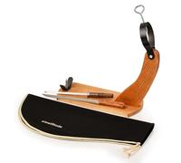 steelBlade - Prosciutto Gondola + Copre Prosciutto + Coltello Prosciutto e Chaira - Supporto prosciutto prodotto in Spagna