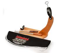 steelBlade - Prosciutto Gondola + Copri prosciutto Kukuxumusu + Coltello prosciutto e Chaira - Supporto prosciutto prodotto in Spagna
