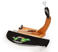 steelBlade - Prosciutto Gondola + Copri prosciutto Kukuxumusu + Coltello prosciutto e Chaira - Supporto prosciutto prodotto in Spagna
