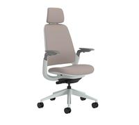Steelcase Sedia da ufficio ergonomica: Series 1, con Poggiatesta, Malva | Braccioli 4D, ruote universali, materiali premium, fino a 150 kg e 190 cm, comfort della seduta