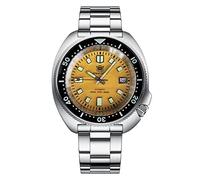 STEELDIVE SD1974 quadrante giallo lunetta in ceramica nera orologi subacquei luminosi NH35 automatico 200 m orologio sportivo in acciaio inossidabile, Cinturino in acciaio