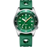 Steeldive SD1979 Bracciale in acciaio inossidabile Immersione Orologi da uomo Quadrante blu 200M Impermeabile NH35 Orologio da immersione meccanico automatico, gomma verde