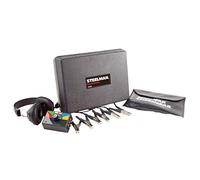 Steelman ChassisEAR - Strumento diagnostico elettronico per la Ricerca di Suoni e sonagli, 6 Morsetti per Microfono con Cavi, Cuffie Over-Ear