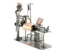 Steelman24 I Omini di Viti Anestesista I Idee Regalo Originale I Soprammobili in Metallo I Modellino