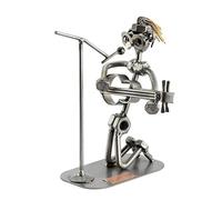 Steelman24 I Omini di Viti Chitarra I Idee Regalo Originale I Soprammobili in Metallo I Modellino