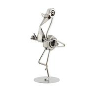 Steelman24 I Omini di Viti Cicogna con Bebè I Idee Regalo Originale I Soprammobili in Metallo I Modellino