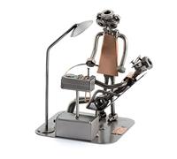 Steelman24 I Omini di Viti Dentista I Idee Regalo Originale I Soprammobili in Metallo I Modellino