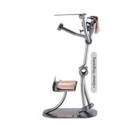 Steelman24 I Omini di Viti Direttore D'Orchestra in Azione con Piastra di Incisione Personale I Idee Regalo Originale I Soprammobili in Metallo